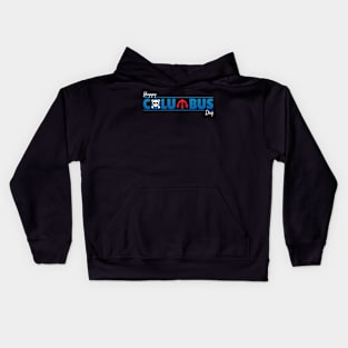 Happy Columbus Day - Anime Logo Kids Hoodie